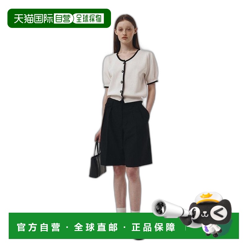 韩国直邮Dunst2023秋冬新品中性风经典女款短裤UDPA3B227BK羊毛