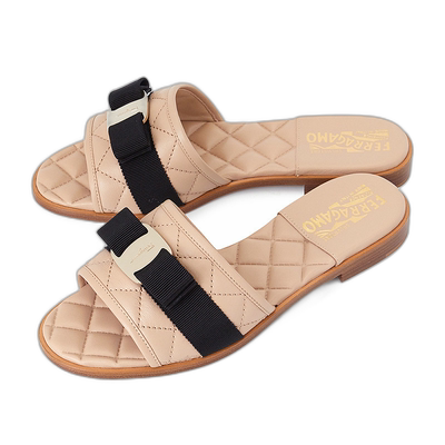 1h可退 韩国直邮菲拉格慕 LOVEC Q NEW BISQUE 0754668 女士 拖鞋