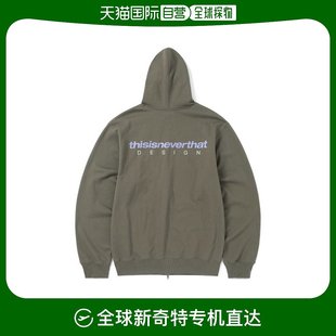 Zip Mocha Hoodie DSN Logo 连帽衫 Dark 韩国直邮THISISNEVERTHAT