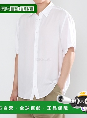 韩国直邮J.LINDEBERG REG SS 浅色天丝衬衫 短袖上衣 FMST10657-0