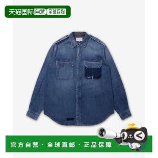 蓝色 韩国直邮MAISON 牛仔衬衫 水洗长袖 S50DT0064M30 MARGIELA