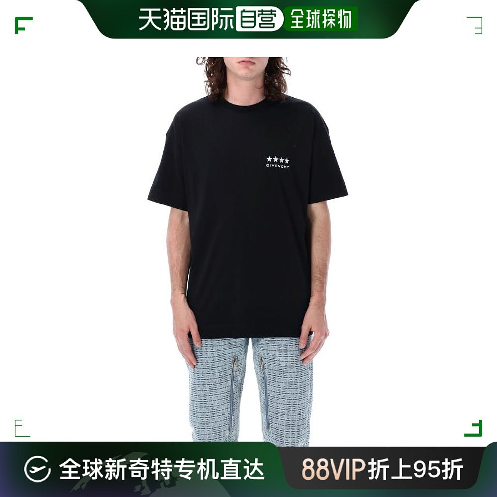 韩国直邮GIVENCHY24SS短袖T恤男24PBM71JA3YJ5 001 BLACK