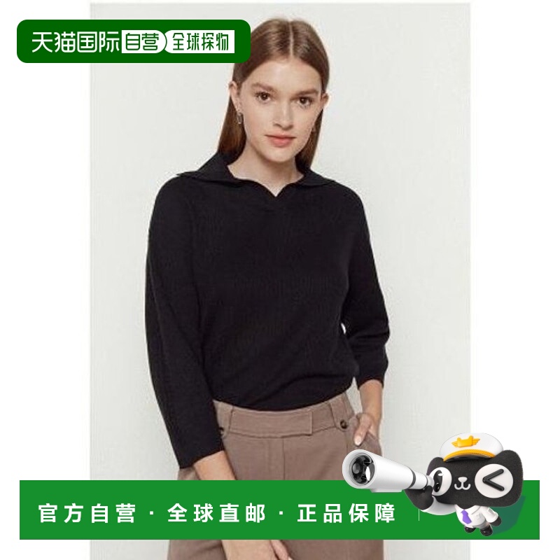 韩国直邮THE IZZAT Theisle 女士电缆色羊毛套头针织衫 IM9A1PO05