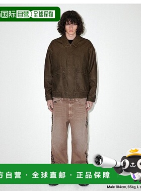 韩国直邮MAHAGRID 男士运动茄克/外套MG2EFMB940ABR WASHED FAUX
