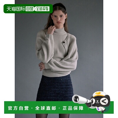 韩国直邮LOEUVRE 女士半身裙 Sequin Embroidery Tweed Mini Skirt