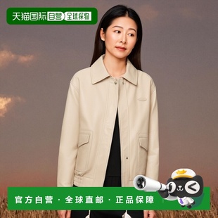 LEATHER 韩国直邮COVERNAT FAUX JAC 女士皮衣CO2303JK62IV女士