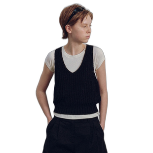 韩国直邮NOTHING WRITTEN 女士棉马甲305928496 Greta knit top (B