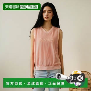 GOLF vest 女士棉马甲Malbon woven M3322P script 韩国直邮MALBON