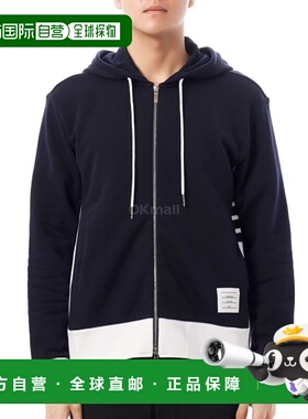 韩国直邮Thom Browne 经典四条纹针织拉链连帽衫 (MJT517A 03037