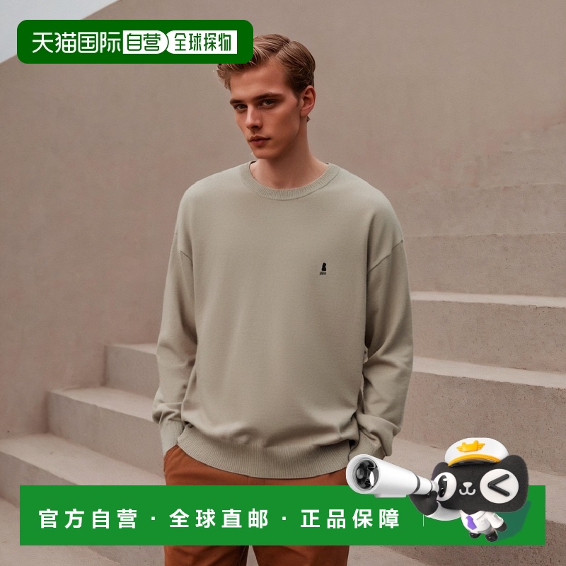 韩国直邮YALE HERITAGE DAN MINIMAL KNIT PALE KHAKI男针织YD08K