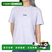 韩国直邮MSGM T恤 94%纯棉微标印花短袖 2000MDM500 200005