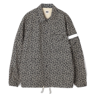 韩国直邮AIE Jean C 10盎司帆布六角星印花夹克 男士卡其色 货号N