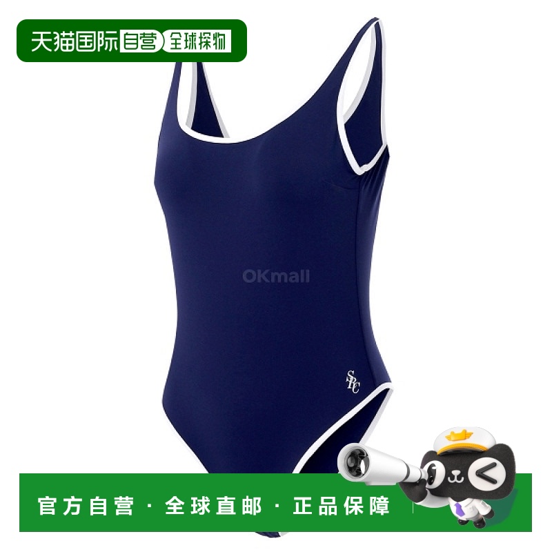 韩国直邮Sporty&Rich Carla 连体泳衣 - 深海军蓝 (SM017620302BL