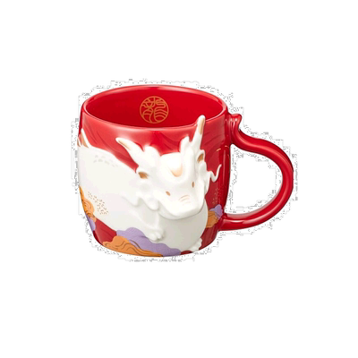 韩国直邮STARBUCKS 新款星巴克龙年新年陶瓷马克杯 355ml