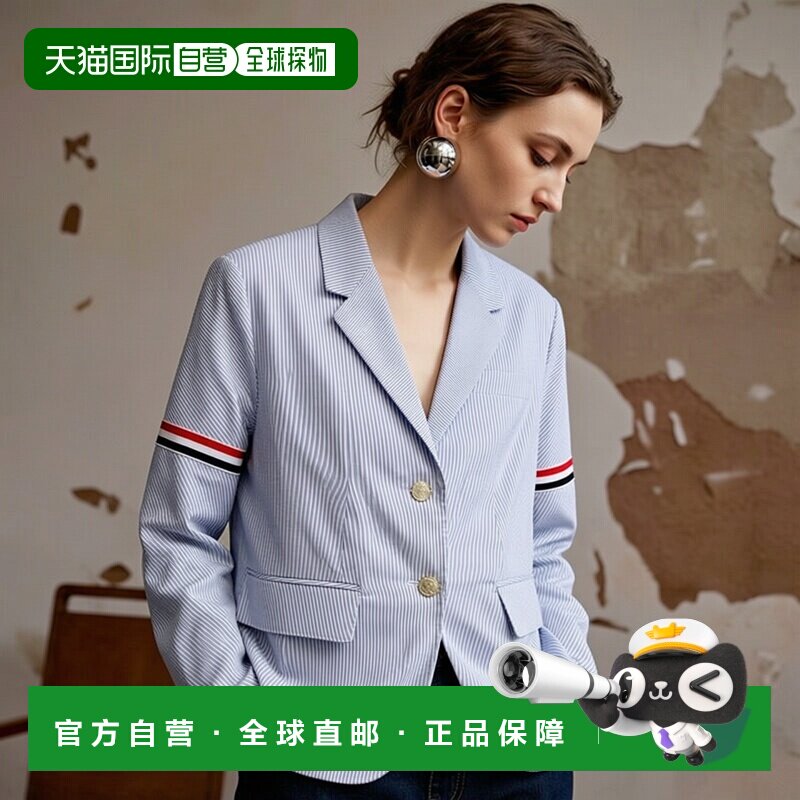 韩国直邮thom browne通用套装V领长袖女款夹克耐磨fbc010o 06272