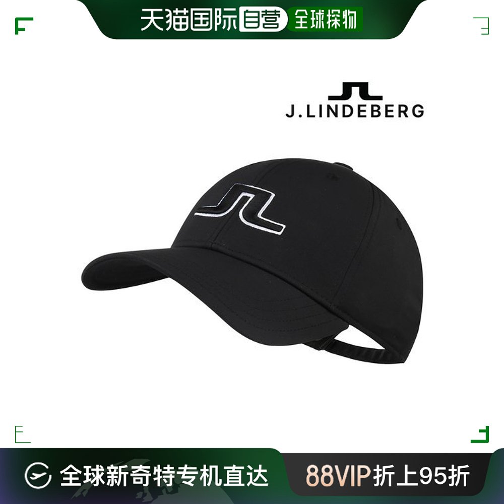 韩国直邮Jlindeberg 运动帽 [J.RIND BERG] 高尔夫帽子 Angus 黑