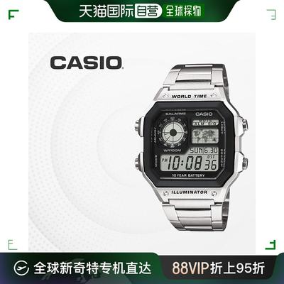 韩国直邮Casio 智能腕表 [CASIO] AE-1200WHD-1A 数字 金属链 AE1