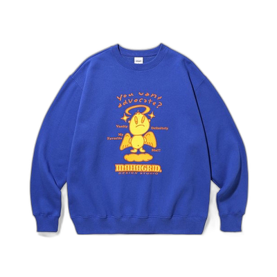 韩国直邮MAHAGRID 秋冬新款潮牌简约百搭运动风卫衣MG2CFMM456ABL