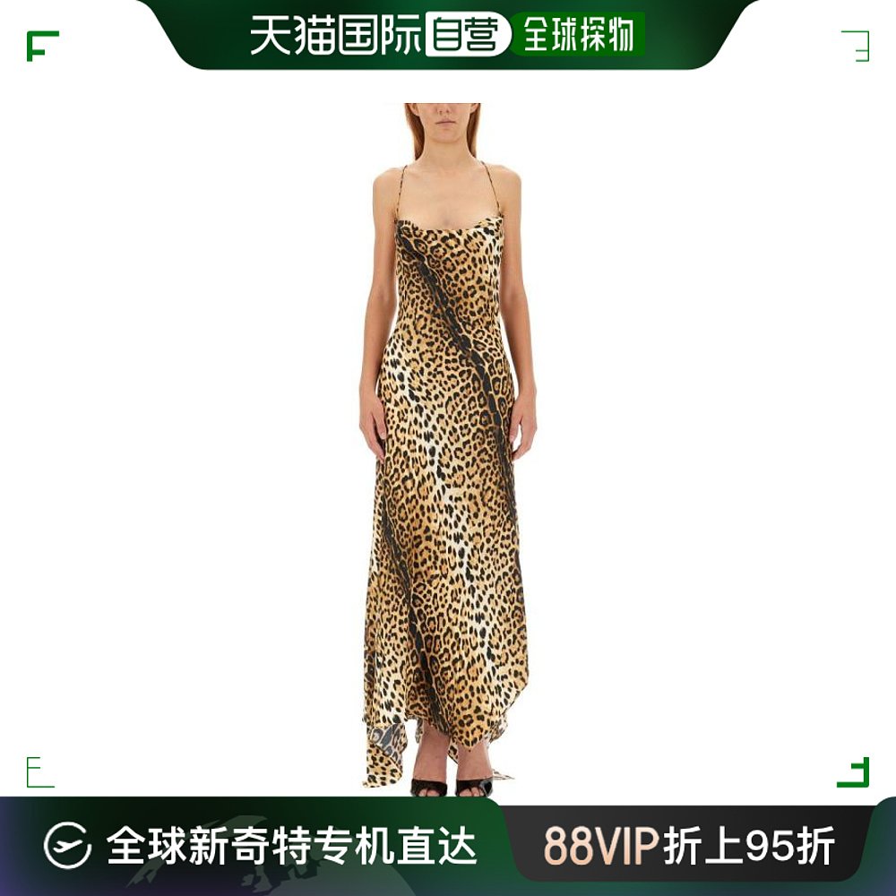 韩国直邮ROBERTO CAVALLI23FW中长连衣裙女RKT133 4QH26Z0029BEIG