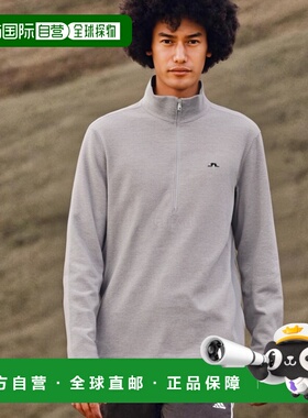 韩国直邮J.LINDEBERG Luke 半拉链中层长袖衫 男士休闲服 AMJS090