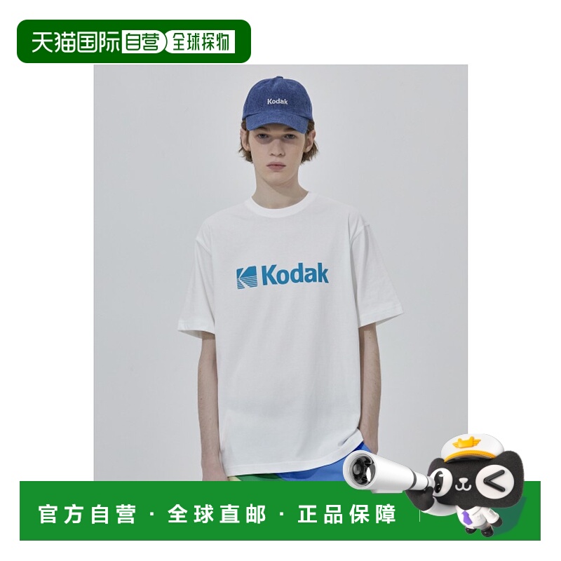 韩国直邮KODAK正品新款美式校园时尚运动男款T恤K4223ERS26IVR