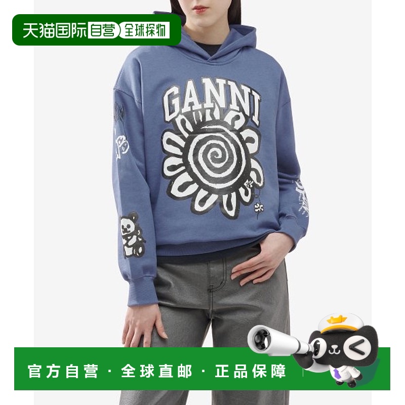 韩国直邮GANNI 女士连帽衫T3775758SS24时尚百搭潮牌高级感正品