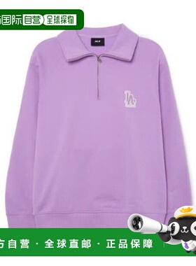 韩国直邮MLB MLB 长袖 T 恤 GQC 3AMTB0331-07LDL 官方徽标半拉链