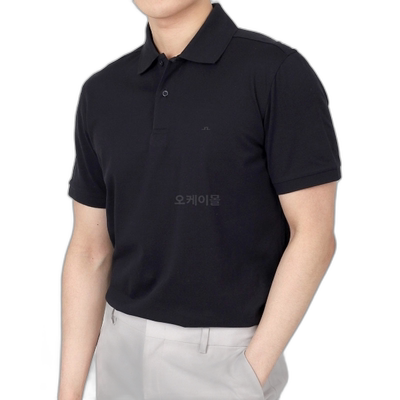 韩国直邮J.LINDEBERG Troy 珠地布 Polo 衫 男士短袖高尔夫衫 FMJ
