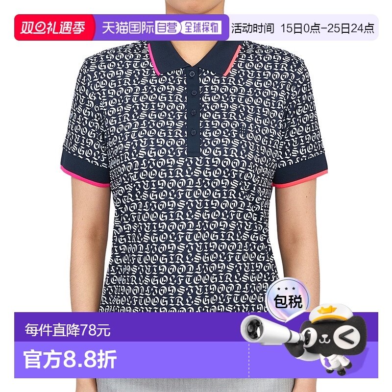 1h可退 韩国直邮G/FORE G4LF22K147 TWLT 女士  高尔夫短袖T恤