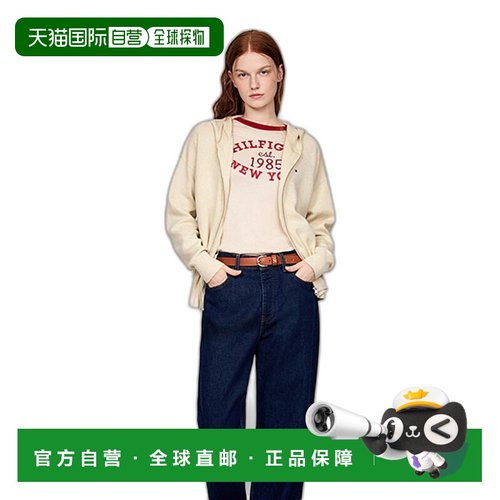 韩国直邮TOMMY HILFIGER 女士毛针织衫T22E6KCD002WT2ACI开衫帽衫