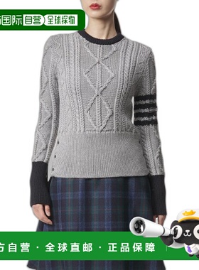 韩国直邮THOM BROWNE 毛针织衫女士FKA438BY1024055FW23 ARAN CABL