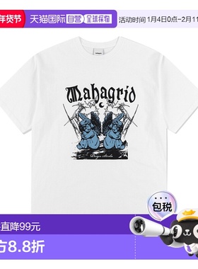 韩国直邮MAHAGRID 男士T恤MG2EMMT537AWH SLEEPING ANGELS TEE WH
