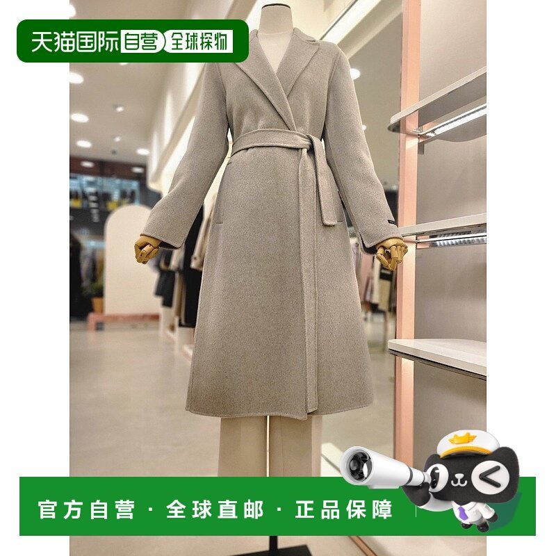 韩国直邮[ITMICHAA] 女性手工腰带大衣 (ITOAYHL820)羊绒羊毛西装
