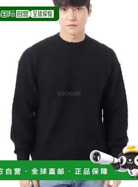 韩国直邮AURALEE 拉绒羊毛羊绒真丝针织 P/O 黑色 (A24AP02WK) 圆