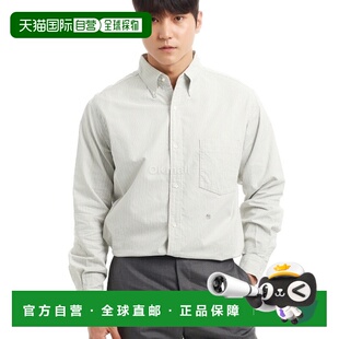 韩国直邮nanamica 纽扣条纹风衬衫 (SUGF352 BE) 长袖衬衫