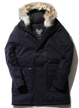韩国直邮Nobis Yves Navy Blue Down Jacket/Insulated Coat外套