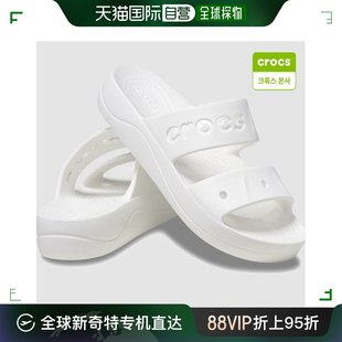 BAYA 厚底 白色 涼鞋 健身套装 208188 韩国直邮Crocs 100