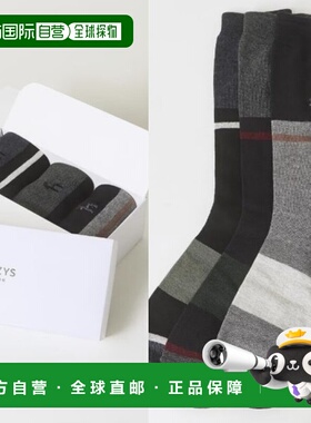 韩国直邮HAZZYS 条纹拼色长袜 3 件套 HJSS5F005N2_s