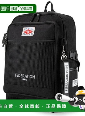 韩国直邮PEEPS 外出行便携通勤百搭federationBP(bk)双肩包
