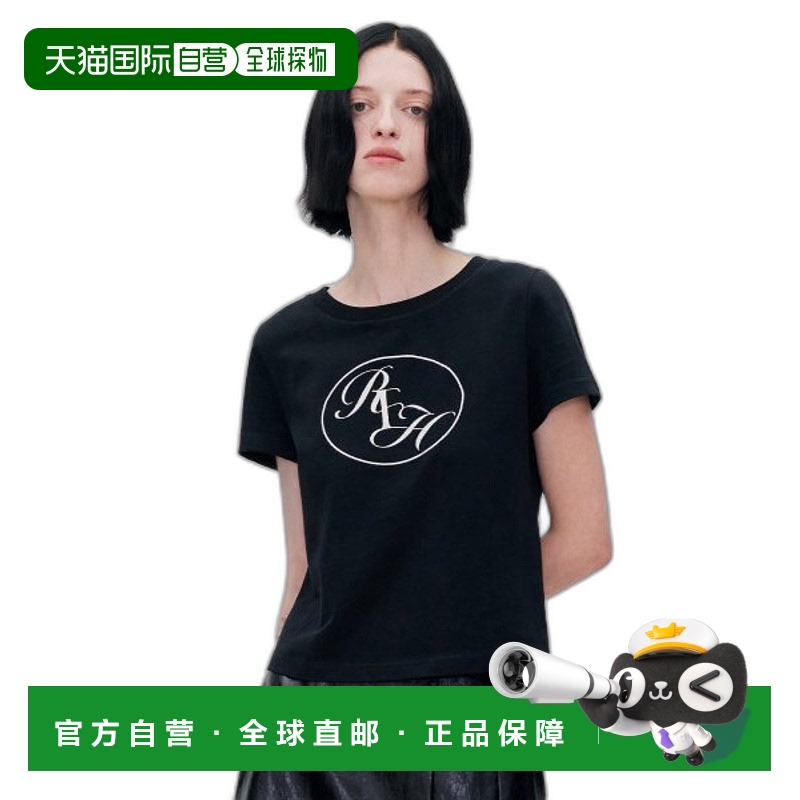 韩国直邮RE RHEE 女士女装T恤RP2TOO082-0 ROUND LOGO ORGANIC COT