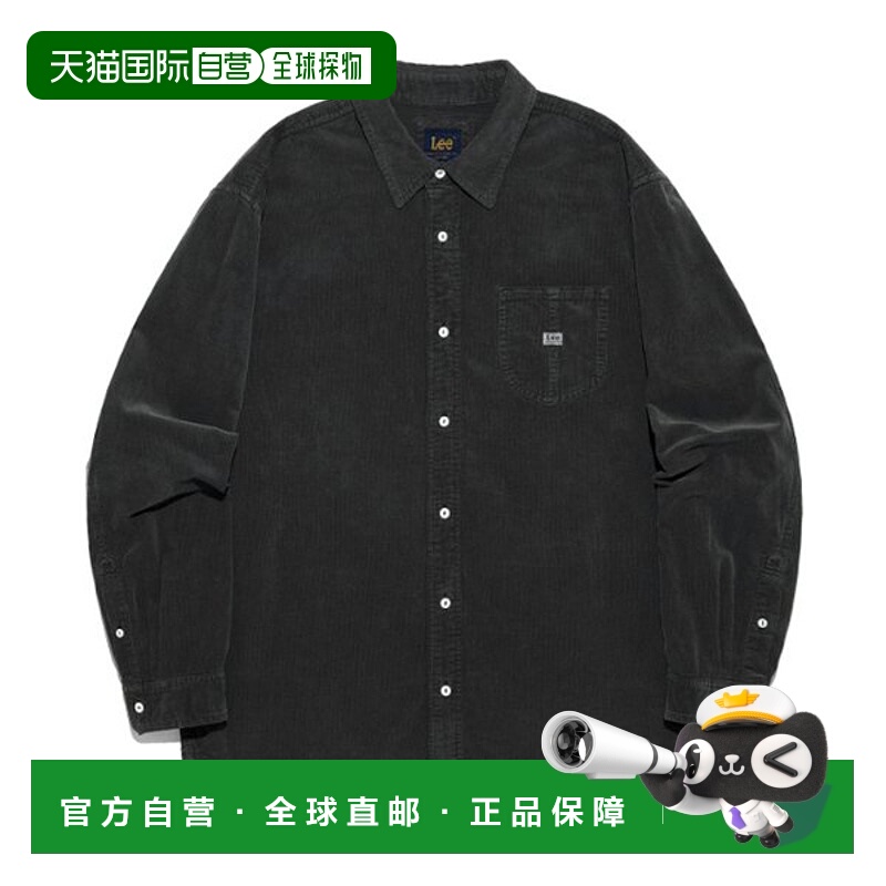 韩国直邮LEE LE2503SH06CH 炭灰色 LEE 洛克口袋唐宁灯芯绒衬衫