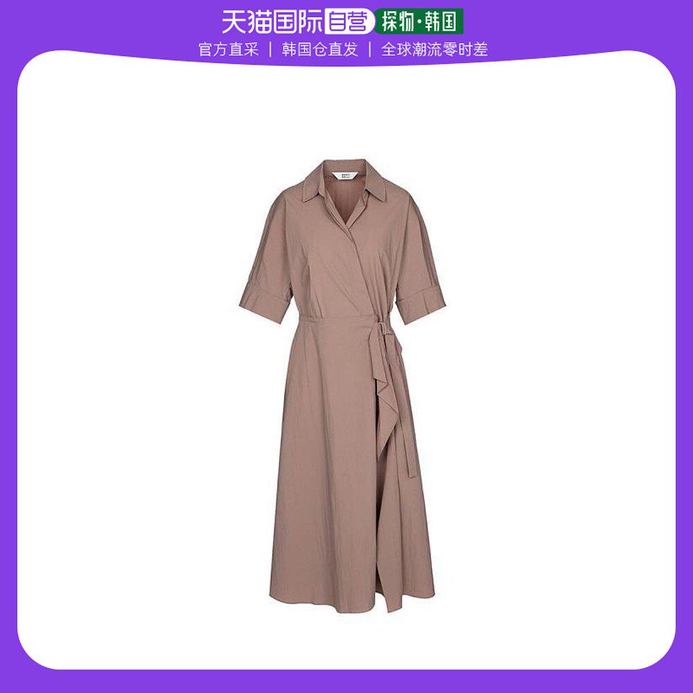韩国直邮BESTIBELLI 连衣裙 领子 围式 短袖 棉 混纺 连衣裙 BCOA