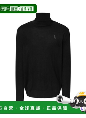 韩国直邮HAZZYS [24FW] [Staple] 黑色纯羊毛针织衫 WHSW4D434BK