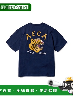 韩国直邮AECA WHITE 男士T恤AWCMSSBDTTSSO017A2LB TIGER HALF SL