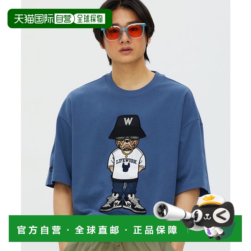 韩国直邮LIFEWORK 公用男士T恤LW232TS106新款短袖男装