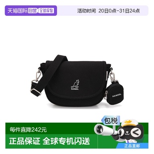 1h可退 KANGOL便携袋鼠标志迷你帆布斜挎包CB3294新 韩国直邮