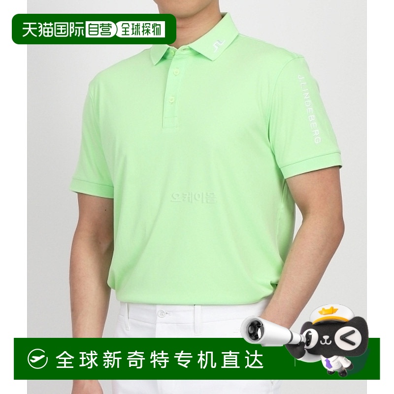 韩国直邮J.LINDEBERG Tour Tech 系列 男士短袖高尔夫球衫 (GMJT0