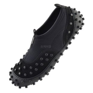 韩国直邮sunnei男女黑色运动鞋休闲轮胎底mshoxfls031 nyl024