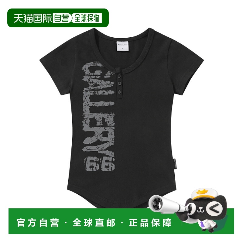 韩国直邮GOTTER GALLERY 女士女装T恤 GT25WSTP06BK PAINTED LOGO