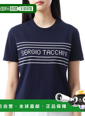 韩国直邮Sergio Tacchini REMO T 恤 (STS25W51159-海蓝色) 咨询